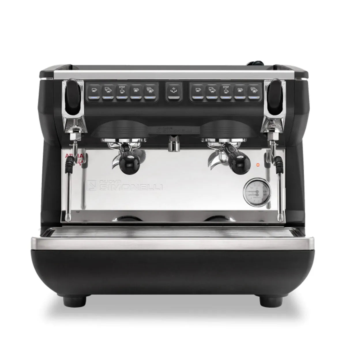 Nuova Simonelli Appia Life Compact 2 Group Volumetric, Black Espresso machine Professional Espresso Equipment 